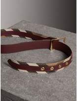 Thumbnail for your product : Burberry House Check and Grainy Leather Belt