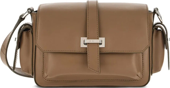 【送料&関税込】Hogan Rectangular H-bag Crossbody Hogan H-Bag Crossbody Bag BROWN for Woman