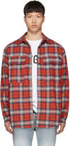 Thumbnail for your product : Fear Of God Red Flannel Shirt Jacket