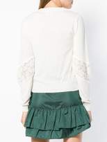 Thumbnail for your product : See by Chloe lace panel sweater