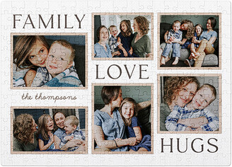 Shutterfly Puzzles: Rustic Family Sentiments Puzzle, Puzzle Board, 252 Pieces, Rectangle Ornament, Puzzle, White