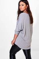 Thumbnail for your product : boohoo Womens Plus Lily Long Sleeve Basic Tee