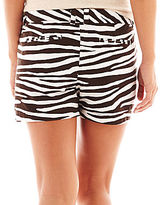 Thumbnail for your product : JCPenney jcp Zebra Print Twill Shorts