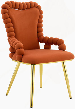 Everly Quinn Set Of 2 Velvet Dining Chairs With Gold Legs Upholstered Accent Chairs With Armrests For Dining Room Kitchen