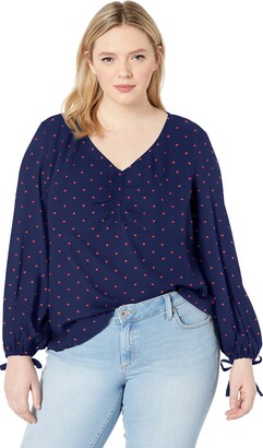 Jessica Simpson Women's Kinsley Gathered Front Blouse