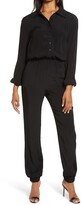 Thumbnail for your product : Fraiche by J Long Sleeve Button Front Jumpsuit