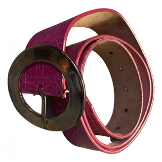 Dolce & Gabbana Pink Leather Belts