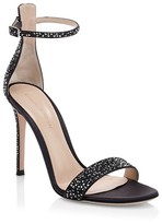 Thumbnail for your product : Gianvito Rossi Glam Crystal-Embellished Silk Sandals