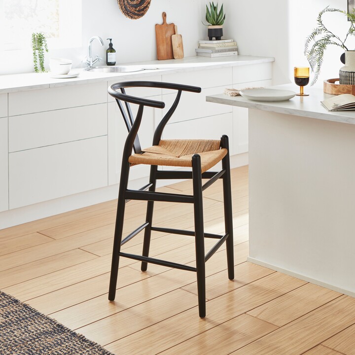 Dunelm Lara Bar Stool, Beech Wood Black ShopStyle