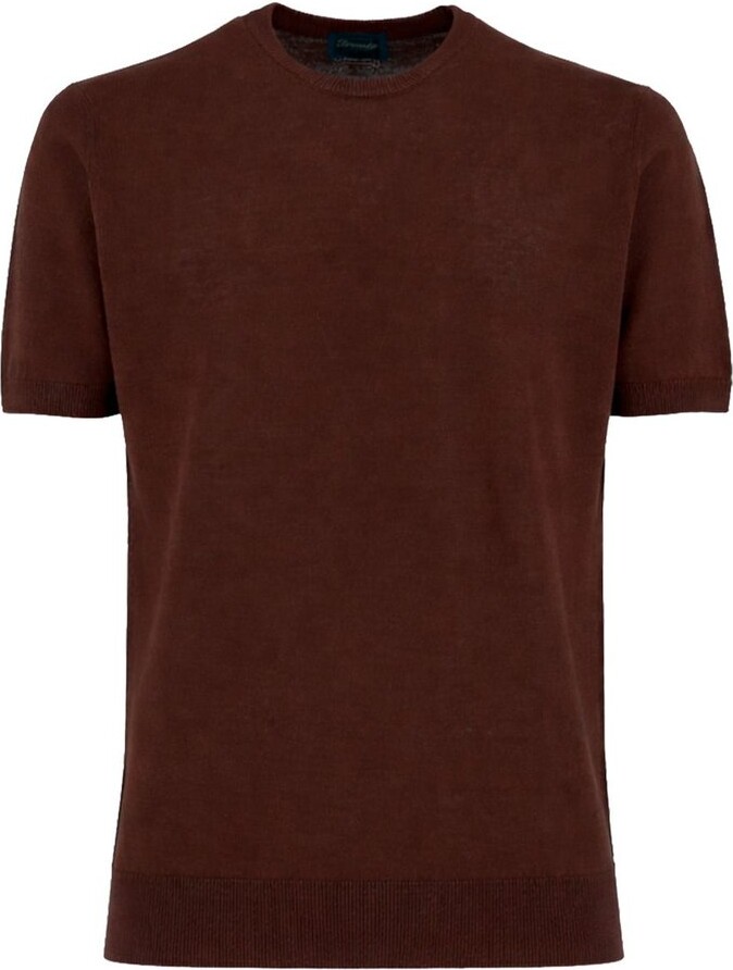 Drumohr Fine Knit Short Sleeve Knitted Top