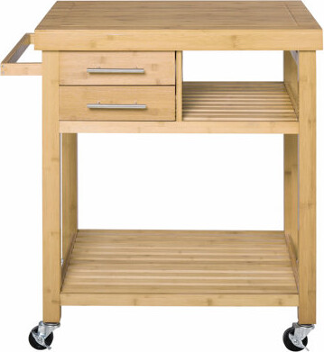 Latitude Run Versatile Rubber Wood Kitchen Island with Multiple Functionalities for Ideal Cooking Space