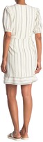 Thumbnail for your product : London Times A-Line Blouson Sleeve Stripe Print Dress