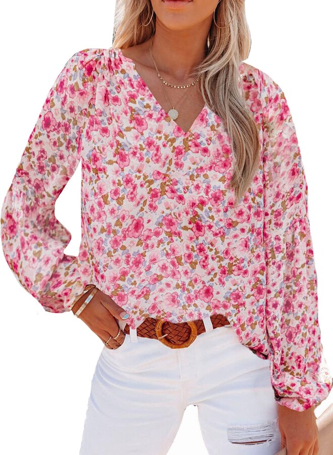 Pink L TEENS blouse WOMEN FASHION Shirts & T-shirts Blouse Flowing discount 65% 