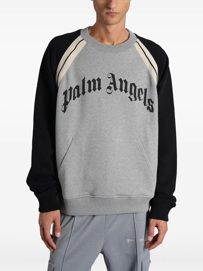 Palm Angels Logo Stripe Sweatshirt