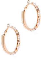 Thumbnail for your product : New York and Company Beaded Hoop Earring