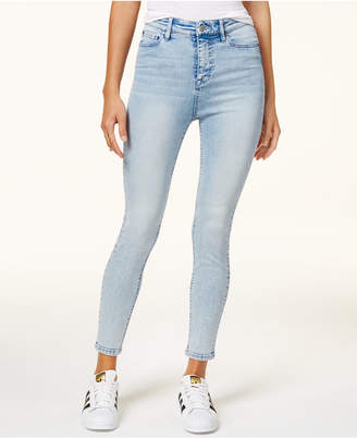 Celebrity Pink Juniors' High Rise Ripped Skinny Jeans