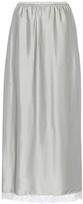 MM6 MAISON MARGIELA Lace-trimmed satin maxi skirt