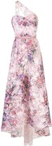 Thumbnail for your product : Marchesa Notte Floral-Print One-Shoulder Gown