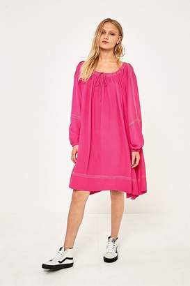 Victoria Hot Pink Silk Crepe Dress