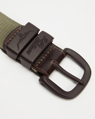 R.M. Williams R.M.Williams - Men's Brown Canvas Belts - Drover Canvas Belt - Size 32 at The Iconic