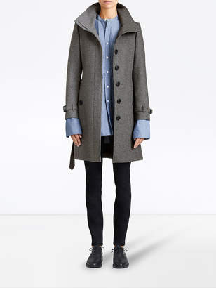 Burberry belted mid-length coat