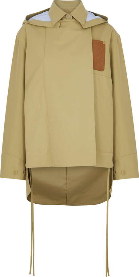 Loewe Hooded Cut-out Cotton Jacket