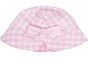 Thumbnail for your product : Tartine et Chocolat Pink and White Gingham Sun Hat