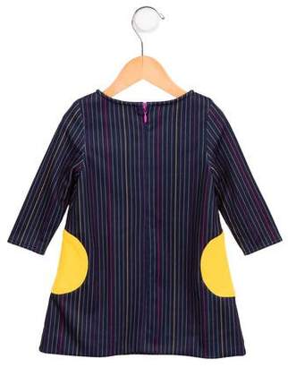 Lisa Perry Girls' Striped Long Sleeve Dress