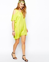 Thumbnail for your product : ASOS Cold Shoulder Beach Cover Up