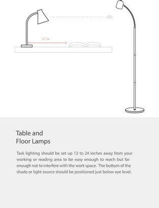 Dainolite 5W Led Swing Arm Table Lamp, Satin Nickel Finish Contemporary