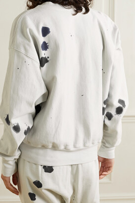 Bassike Printed French Organic Cotton-terry Sweatshirt - Off-white