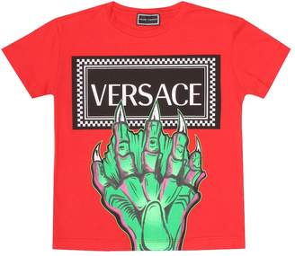 Versace Kids Printed cotton T-shirt