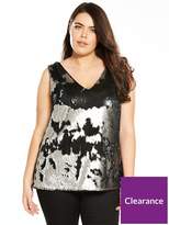 Thumbnail for your product : V By Very Curve Sequin Cami - Pewter