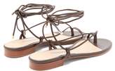 Thumbnail for your product : Emme Parsons Ava Wraparound Leather Sandals - Womens - Dark Brown