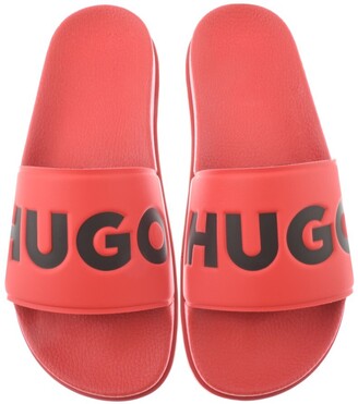 hugo boss red sliders