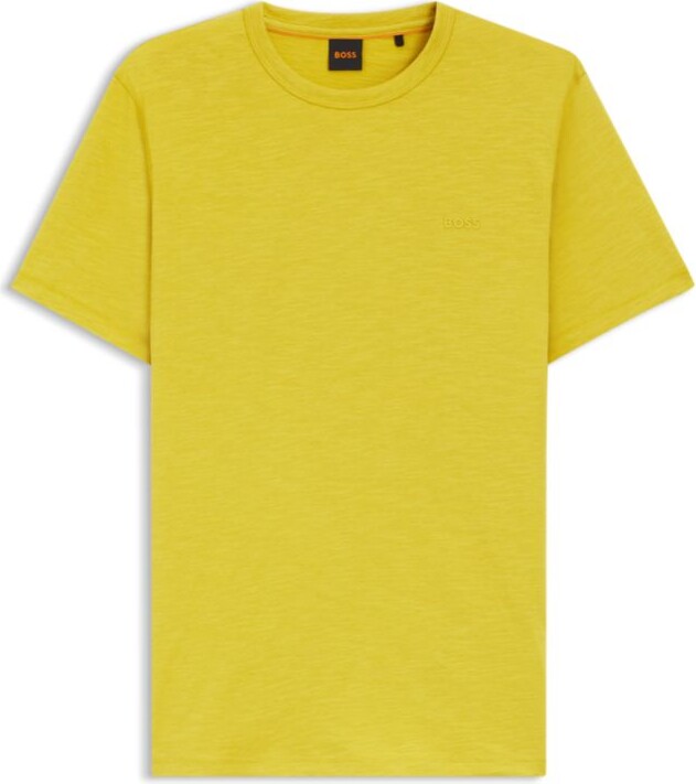 HUGO BOSS Slub-cotton T-shirt with logo detail