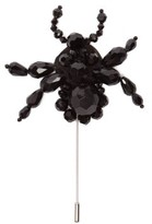 Thumbnail for your product : 4 Moncler Simone Rocha - Spider Beaded Brooch - Black