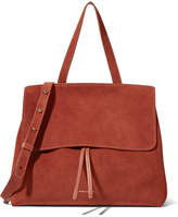 Thumbnail for your product : Mansur Gavriel Lady Leather-trimmed Suede Tote - Brick