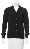Thumbnail for your product : Comme des Garcons Embroidered Wool Cardigan