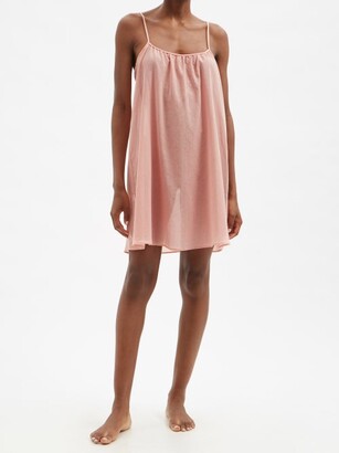Loup Charmant Racerback Organic-cotton Slip Dress - Pink