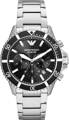 Emporio Armani Men's Chronograph Black Ceramic Bracelet Watch (Model:  AR70010) - ShopStyle