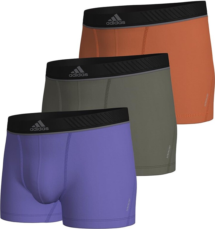 adidas Men's Active Micro Flex Eco Trunk (3 Pack) Underwear