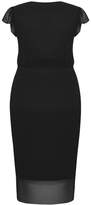 Thumbnail for your product : City Chic Citychic Wrap Swing Dress - black