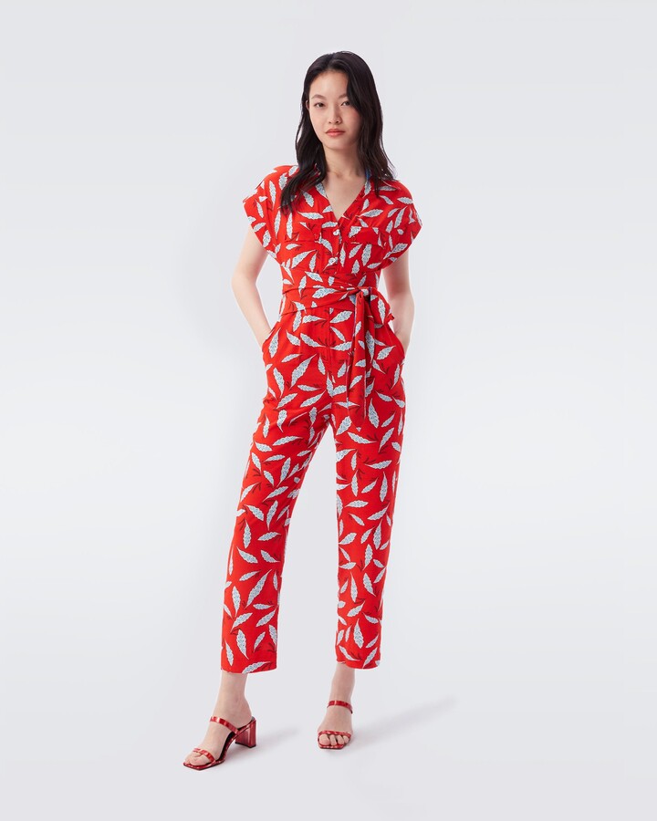 Diane von Furstenberg Benji Utilitarian Jumpsuit ShopStyle