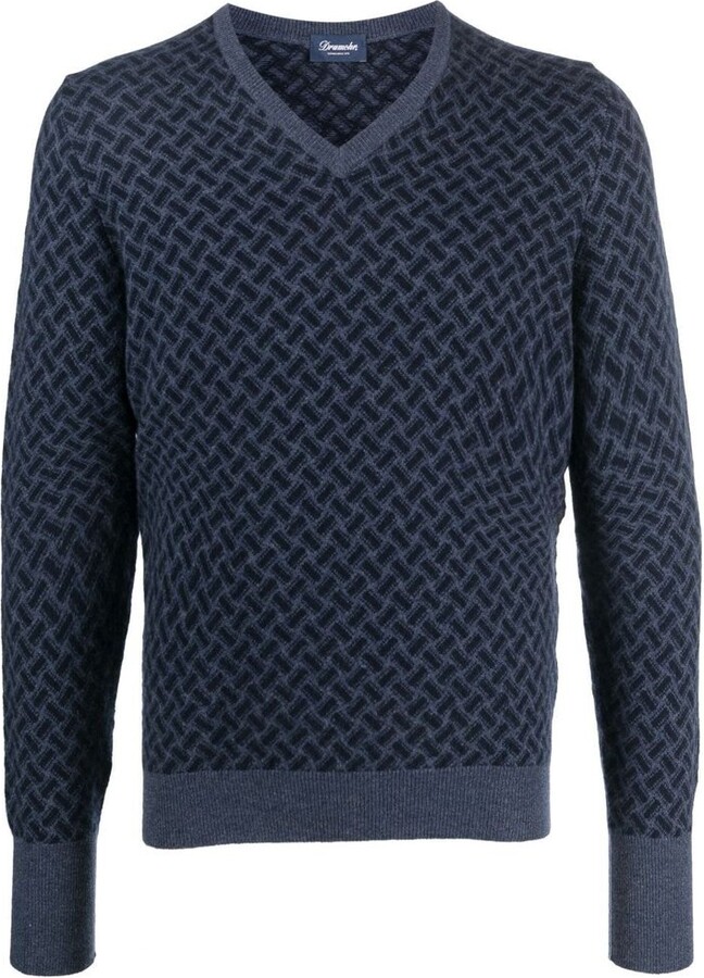 Drumohr Textured V-Neck Knitwear