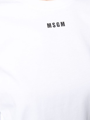 MSGM Logo Embroidered Sweatshirt