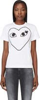 Thumbnail for your product : Comme des Garcons Play White & Black Logo Appliqué T-Shirt