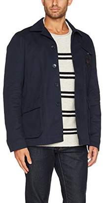 Ben Sherman Men's Military Twill Jacket Long Sleeve Jacket,Large (Manufacturer Size: L)