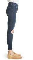 Thumbnail for your product : Free People We the Free by High Rise Busted Knee Skinny Jeans