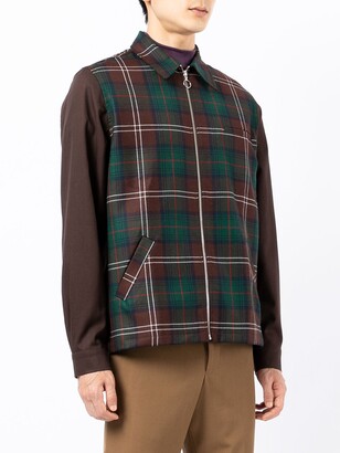 Anglozine Layne tartan-check shirt jacket